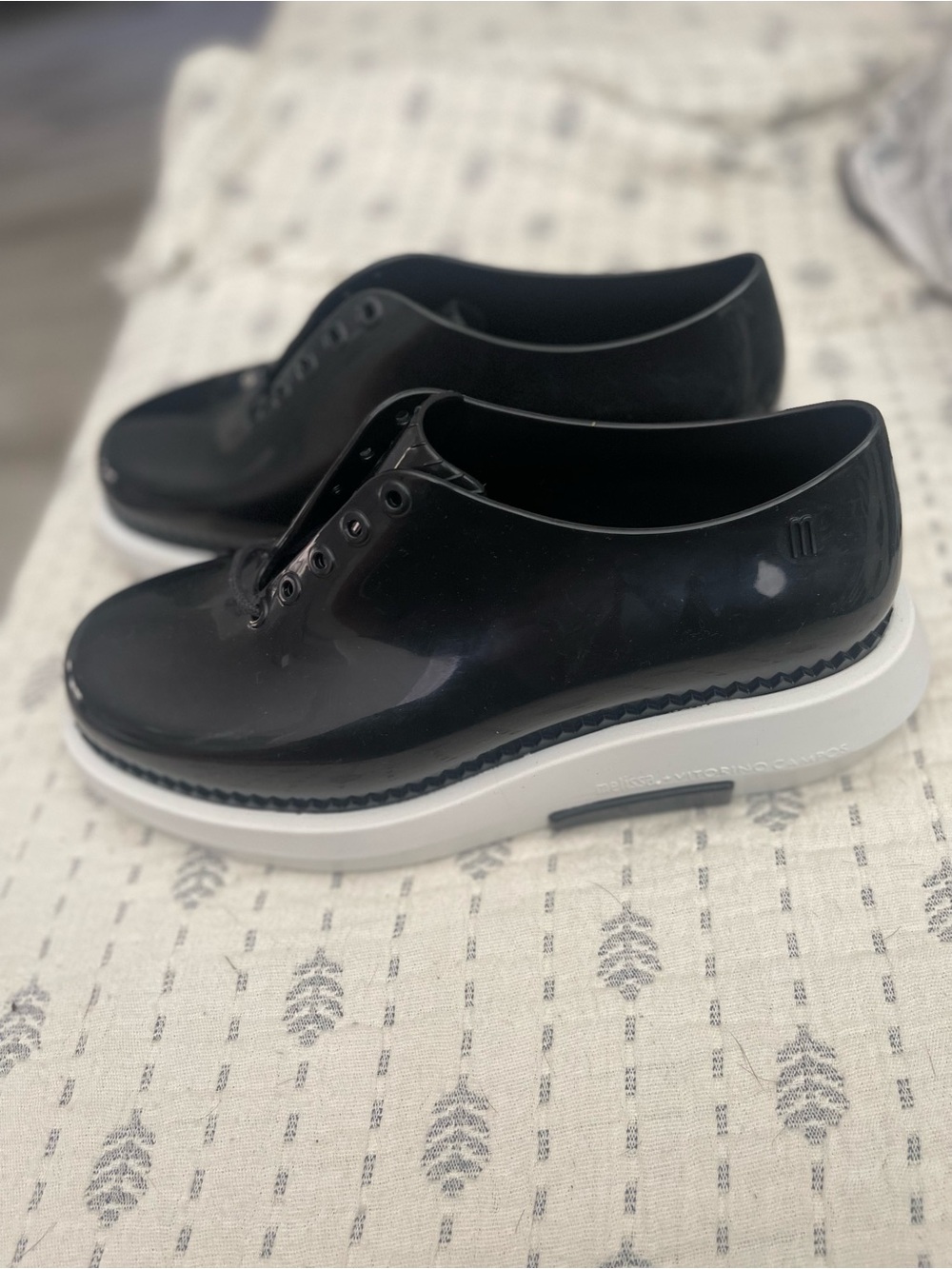 Melissa + Vitorino Campos Grunge PVC Lace Up Platform Oxford